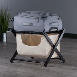 Winsome Folding Wood Luggage Rack Wood in Brown, Size 20.0 H x 26.54 W x 18.66 D in | Wayfair 92535 found on Bargain Bro from Wayfair for USD $29.91