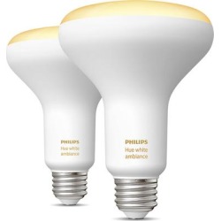 Philips Hue White Ambiance BR30 Bluetooth Smart LED Bulb 2-pack