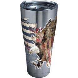 Tervis Tumbler Tervis Americana Distressed Flag - Insulated Tumbler Cup - 30oz, Stainless Steel in Gray, Size 8.3 H x 3.95 W in 1305036 Wayfair