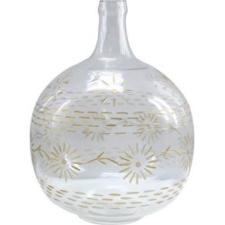 Transpac 447756 - Glass Etched Flowers Med Vase (TE00144) Home Decor Vases found on Bargain Bro from eLightBulbs for USD $64.97