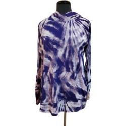 Lularoe Tops | Lularoe Tie-Dye Blouse. | Color: Cream/Purple | Size: L found on Bargain Bro from poshmark, inc. for USD $13.68