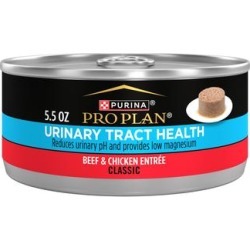 Purina Pro Plan FOCUS Urinary Tract Health Formula Beef & Chicken Entree Adult Wet Cat Food, 5.5 oz., Case of 24, 24 X 5.5 OZ
