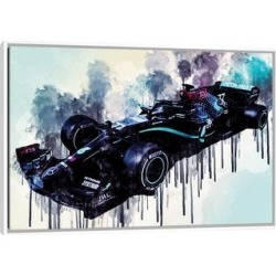 iCanvas "Mercedes-Amg F1 W11 Eq Performance 2020 Formula 1 Mercedes-Amg Petronas" by Sissy Angelastro Framed Canvas Print