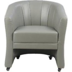 MAYAKOBA Isabella Customer Chair (black) Plastic in Gray, Size 32.0 H x 27.5 W x 25.5 D in | Wayfair TJS-CUCHR-11806-GY