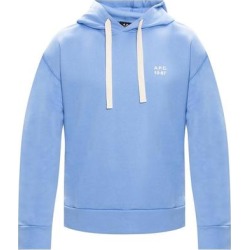 Logo Hoodie - Blue - A.P.C. Sweats