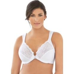 Plus Size Women's Wonderwire® Front-Close Underwire Bra 1245 by Glamorise in White (Size 46 F) found on Bargain Bro from fullbeauty for USD $35.71