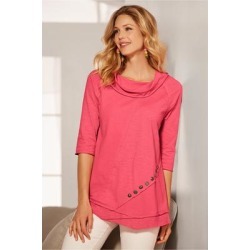 Women's Chrissie Tunic Top by Soft Surroundings, in Pink Parfait size XS (2-4)