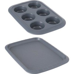 BergHOFF International Gem Non-Stick Bakeware Set Carbon Steel in Black/Gray | Wayfair 2212689