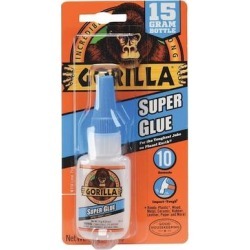 GORILLA GLUE 7805002 Super Glue,Instant Bonding,15g Bottle