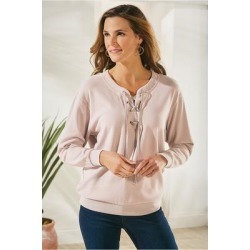 Larimar Pullover Top by Soft Surroundings, in Mauve size XS (2-4)