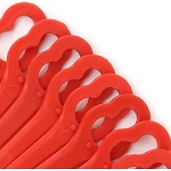 Lot de 100Pcs Lames de Rechange Coupe Bordure LIDL,Gros Trou 10mm,Petit Trou 5mm,KoleZy