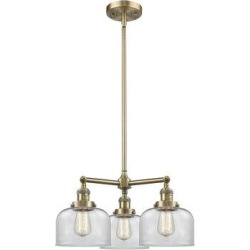 Innovations Lighting Large Bell 3 - Light Pool Table Light Metal in Yellow | Wayfair 207-AB-G72 found on Bargain Bro from Wayfair for USD $443.28