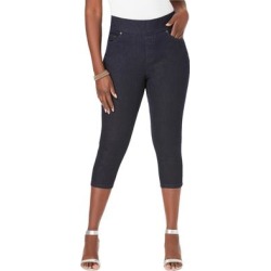 Plus Size Women's Comfort Waist Capris by Jessica London in Indigo (Size 26) found on Bargain Bro Philippines from Ellos for $44.99