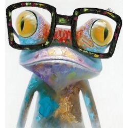 Hipster Froggy II Unframed Wall Canvas - Yosemite Home Decor found on Bargain Bro from Target for USD $37.04