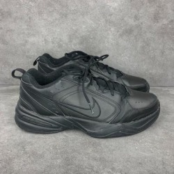 Nike Shoes | Nike Air Monarch Iv Training Shoe Sneaker, Triple Black, Men's 13 | Color: Black | Size: 13