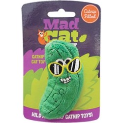 Mad Cat Cool Cucumber Cat Toy, .04 LB, Green / Black