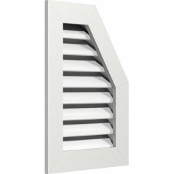 Ekena Millwork PVC Half Octagon Top Right Gable Vent w/ Flat Trim Frame in White, Size 33.0 H x 17.0 W in | Wayfair GVPOR12X2801FUN found on Bargain Bro Philippines from Wayfair for $154.73