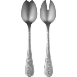 Stainless Steel Epoque Pewter Salad Servers (Fork and Spoon)