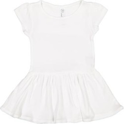 Rabbit Skins RS5320 Infant Baby Rib Dress in White size 12MOS | Cotton 5320 found on Bargain Bro from ShirtSpace for USD $5.33