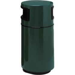 Witt Side Entry Round Series Receptacle 25 Gallon Trash Can Fiberglass in Green, Size 38.0 H x 18.0 W x 18.0 D in | Wayfair 7C-1838T2-PD-29 found on Bargain Bro Philippines from Wayfair for $769.99
