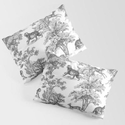 Hunting King Size Pillow Sham by Anyuka - STANDARD SET OF 2 - Cotton
