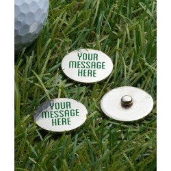 Personalized Planet Golf Equipment N/a - White Personalized Message Golf Ball Marker - Set of Three found on Bargain Bro from zulily.com for USD $12.15