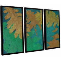 Winston Porter Oak Leaves 5 3 Piece Framed Graphic Art Set Canvas & Fabric in White, Size 24.0 H x 36.0 W x 2.0 D in | Wayfair LNPK1542 34469851 found on Bargain Bro from Wayfair for USD $120.07