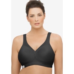 Plus Size Women's MAGICLIFT® SEAMLESS SPORT BRA 1006 by Glamorise in Black (Size 50 G) found on Bargain Bro from Ellos for USD $38.75