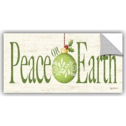 The Holiday Aisle® Kathy Middlebrook Peace on Earth Wall Decal in Brown, Size 12.0 H x 24.0 W in | Wayfair HLDY5330 33523932 found on Bargain Bro from Wayfair for USD $21.27