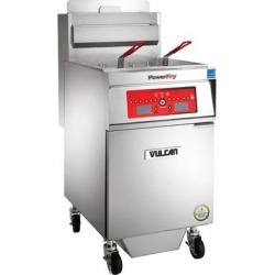 Vulcan 1TR65CF-1 PowerFry3 Natural Gas 65-70 lb. Floor Fryer with Computer Controls and KleenScreen Filtration System - 80,000 BTU
