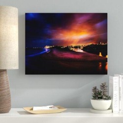 Ebern Designs Sharp Colors (251) - Wrapped Canvas Photograph Print Canvas & Fabric in Black/Orange, Size 8.0 H x 8.0 W x 2.0 D in | Wayfair found on Bargain Bro from Wayfair for USD $53.95