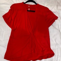 Free People Tops | Free People Red Dress Top | Color: Red | Size: S found on Bargain Bro Philippines from poshmark, inc. for $25.00