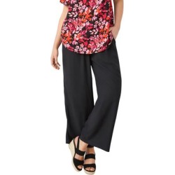 Plus Size Women's Cropped Soft Pants by ellos in Black (Size 12) found on Bargain Bro Philippines from Ellos for $39.90