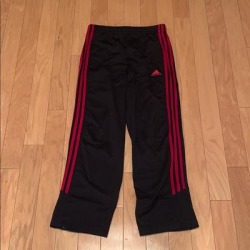 Adidas Bottoms | Adidas Sweatpants - Youth | Color: Black/Red | Size: Lb found on MODAPINS