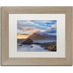 Trademark Fine Art Elgol Sunset by Michael Blanchette - Picture Frame Photograph Print on Canvas & Fabric in Blue/Orange | Wayfair ALI2091-T1114MF found on Bargain Bro from Wayfair for USD $56.99