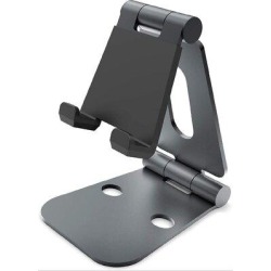 zhutreas Adjustable Cell Phone Stand For Desk, Dual Rotation, Anti Slip Design For Office Desk in Black, Size 5.04 H x 3.35 W in | Wayfair found on Bargain Bro from Wayfair for USD $49.28