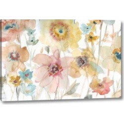Winston Porter Soft Spring II by Carol Robinson - Wrapped Canvas Print Canvas & Fabric in Blue/Pink/Yellow | Wayfair found on Bargain Bro from Wayfair for USD $72.19
