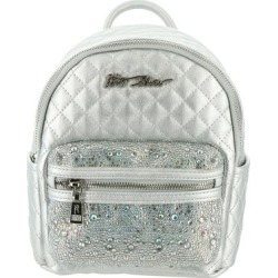 Betsey Johnson Betsey Blue Mini Backpack Silver found on Bargain Bro from ShoeMall.com for USD $74.44