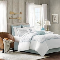 Harbor House Maya Bay 4-Piece Full Cotton Comforter Set (As Is Item) (Harbor House Maya Bay 4-Piece Cotton Comforter Set), Blue