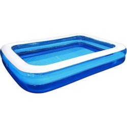 haogoujiaju Inflatable Swimming Pools & Adults Family Large Outdoor Above Ground Pool Outdoor Backyard Blow Up Above Ground Pools For Kiddie in Blue