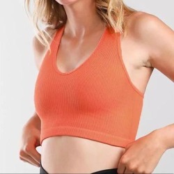 Free People Intimates & Sleepwear | Free People Movement Free Throw Active Bralette Size Xl | Color: Orange | Size: Xl