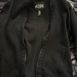 Victoria's Secret Jackets & Coats | Fair Condition | Color: Black | Size: M found on Bargain Bro from poshmark, inc. for USD $19.00