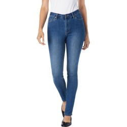 Plus Size Women's Perfect Skinny Jean by Woman Within in Medium Stonewash Sanded (Size 14 W) found on Bargain Bro from fullbeauty for USD $29.63