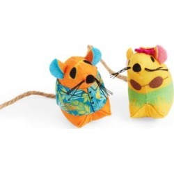 YOULY Tropical Mice Cat Toys, Pack of 2