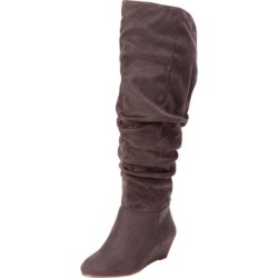 Extra Wide Width Women's The Tamara Wide Calf Boot by Comfortview in Slate (Size 8 1/2 WW) found on Bargain Bro from Ellos for USD $121.59