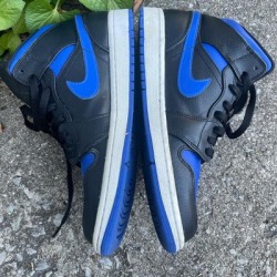 Nike Shoes | Air Jordan 1 High Tops | Color: Black/Blue | Size: 8