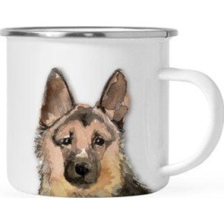 Winston Porter Corinthian Dog German Shepherd Up Close Coffee Mug Stainless Steel in Brown/Gray/White, Size 3.38 H in | Wayfair found on Bargain Bro Philippines from Wayfair for $16.99