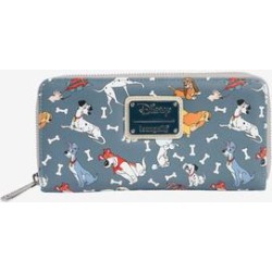 Plus Size Women's Loungefly x Disney Dogs Women's Zip Around Wallet 101 Dalmatians Lady & The Tramp by Disney in Multi found on Bargain Bro from Roamans.com for USD $53.19