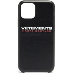 Haute Couture Leather Iphone® 11 Pro Case - Black - Vetements Cases