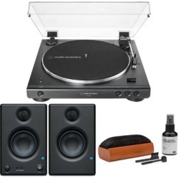 Audio-Technica AT-LP60XBT Bluetooth Turntable with Monitors Bundle